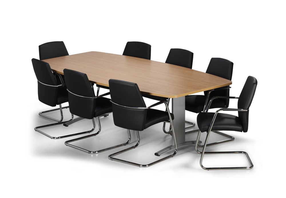 Barrel-shaped meeting table | 240 x 120cm
