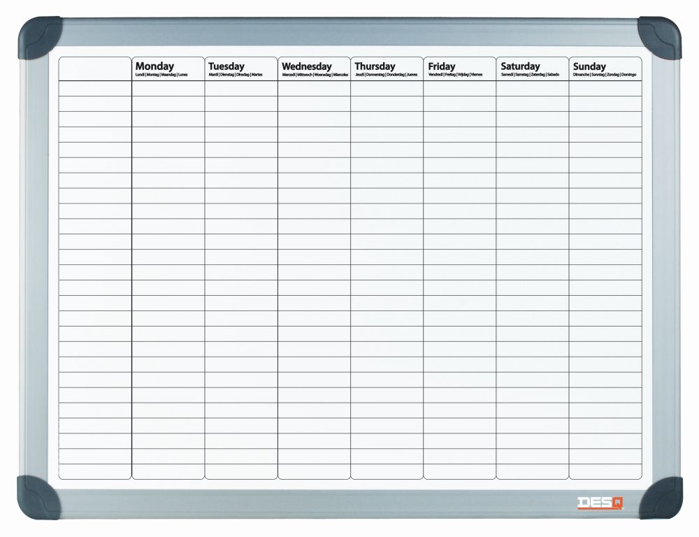Planbord weekplanning