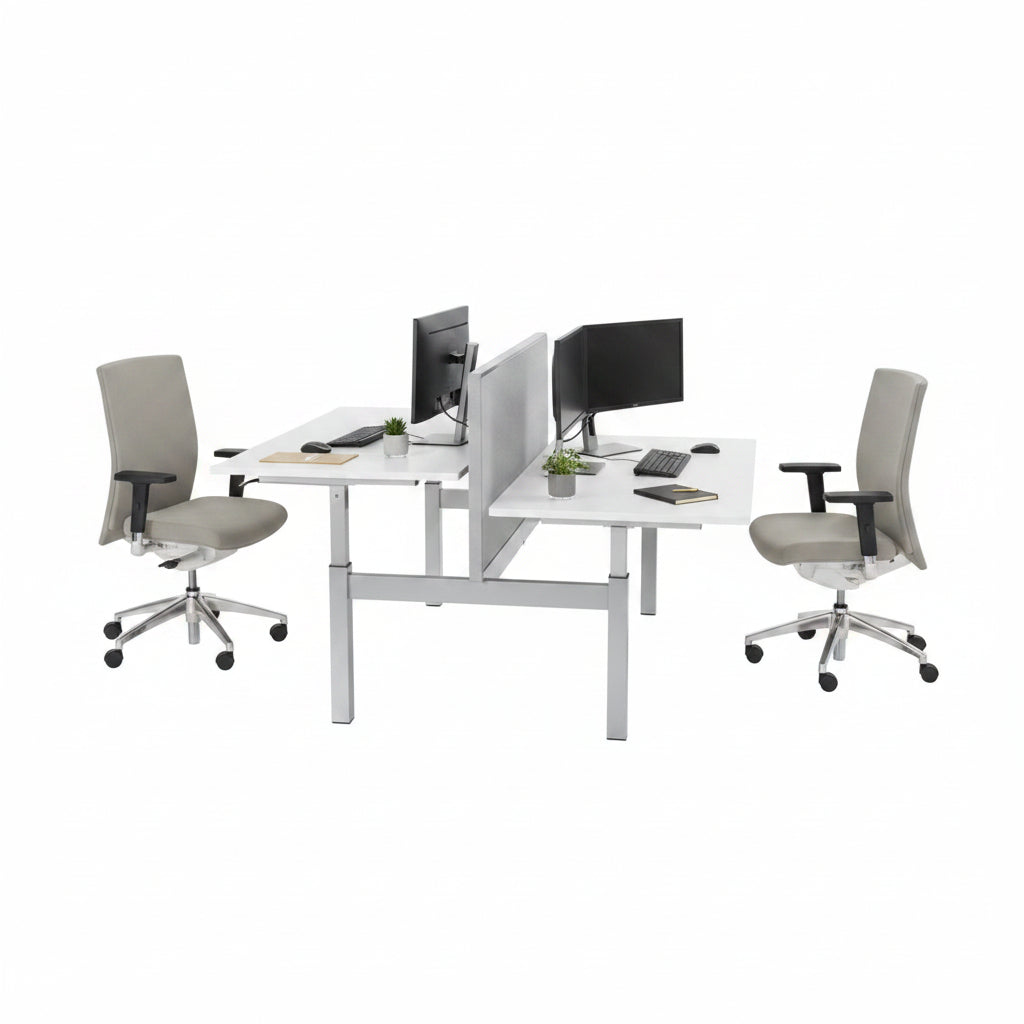 Altura Duo kantoorbureau met verstelbaar frame