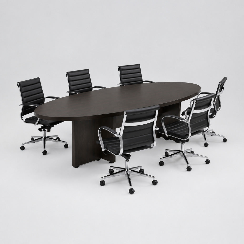 Pijlman Studios Ellipticus | Vergadertafel | Melamine Donker
