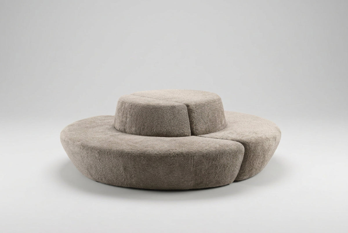 Pijlman Forma complete modulaire loungebank met bolle en holle bankdelen voor een lounge- of kantoorruimte