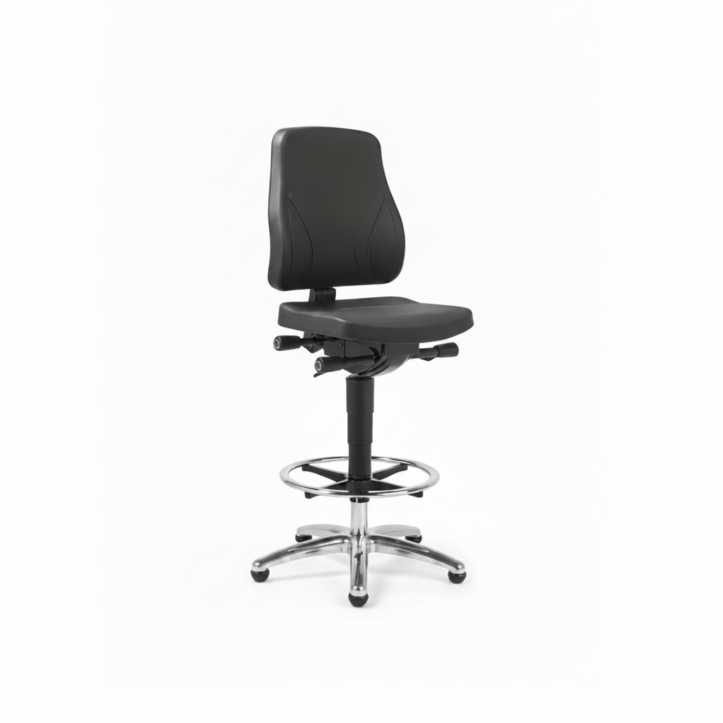Se7en Comfort 9631 zwarte hoge bureaustoel