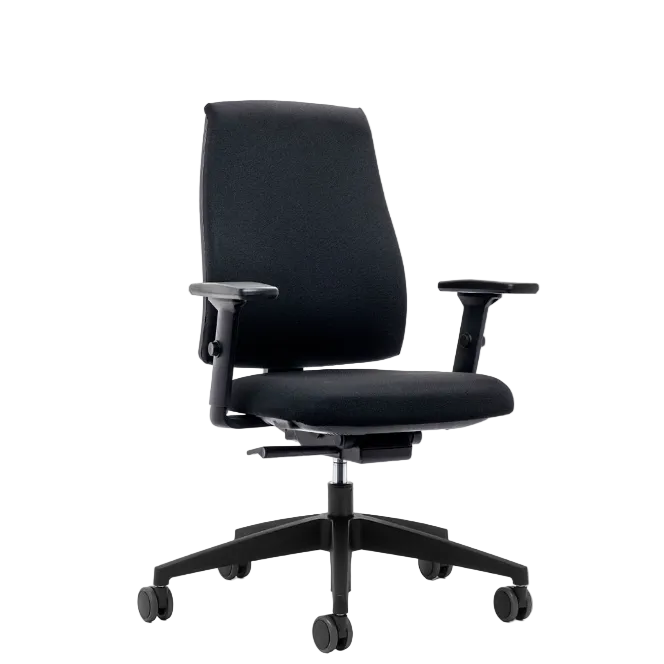 Se7en Comfort LX151 ergonomische bureaustoel zwart NEN-EN 1335