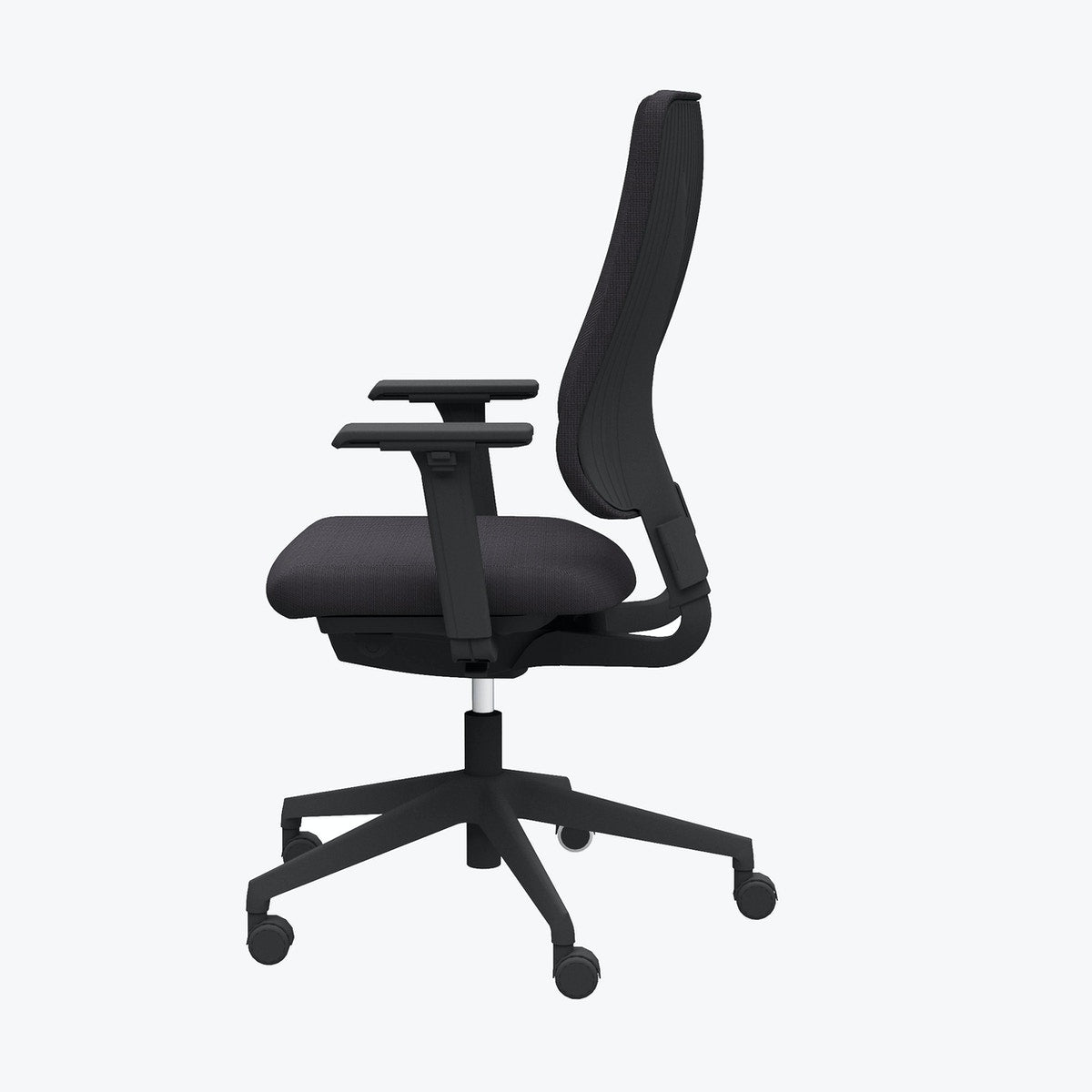 Viasit Drumback ergonomische kantoorstoel zijaanzicht