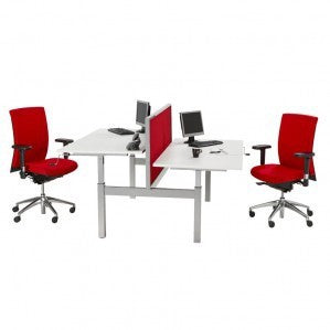 N-Series DUO Office Hand Crank Desk | 160 x 80cm