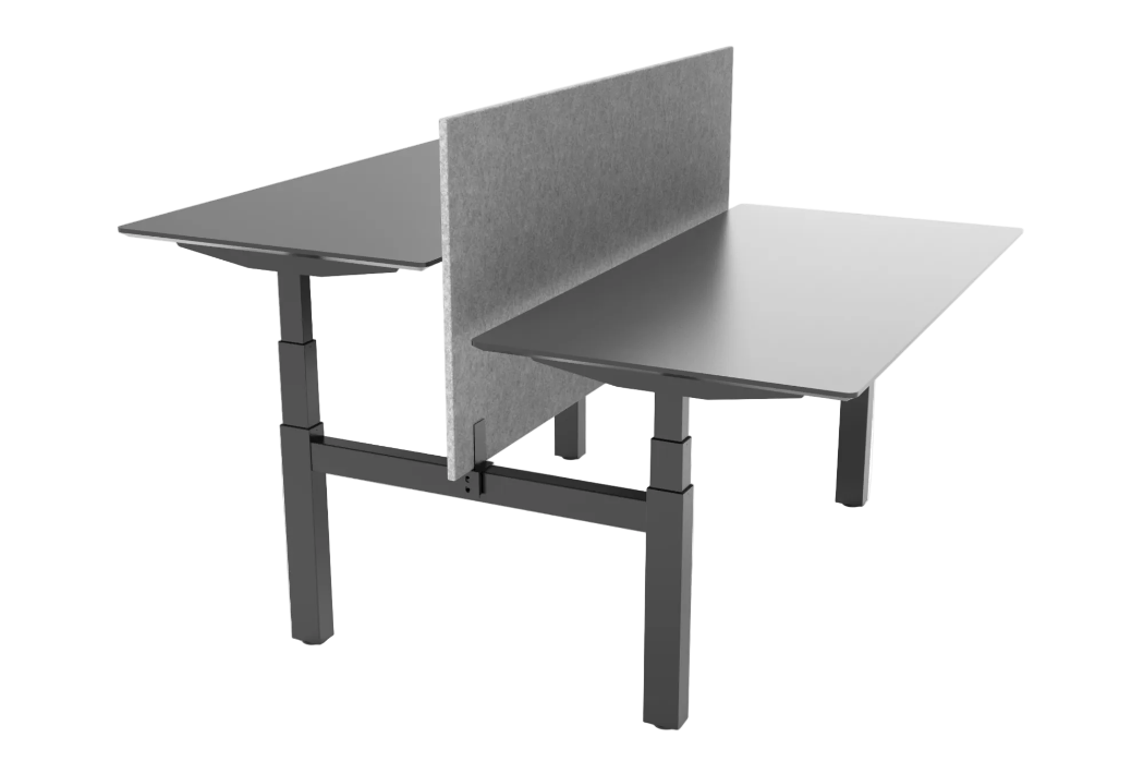 Duo-Arbeitsplatz elektrisch | 120 x 80 Grau - NPR 1813|EN 527