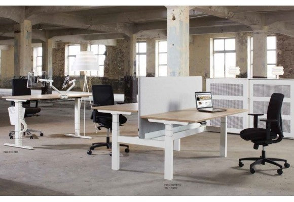 Duo-Arbeitsplatz elektrisch | 120 x 80 Grau - NPR 1813|EN 527