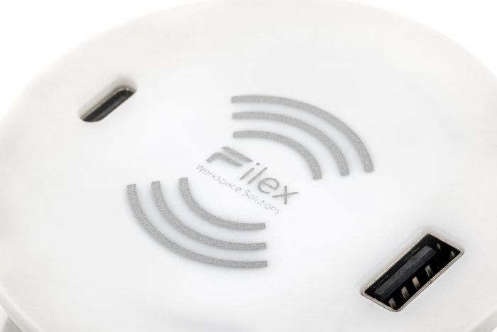Power-Spot Wireless Charger USB A+C
