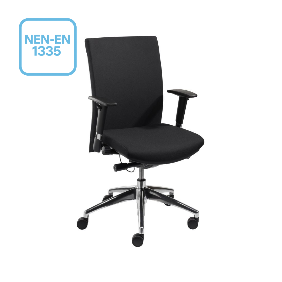Sitlife Italia bureaustoel Zwart Comfort - NEN-EN 1335