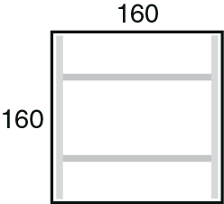 Square meeting table | 160 x 160cm