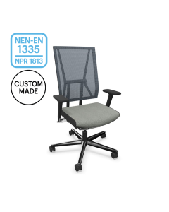 Viasit Scope bureaustoel Netweave met NPR en NEN-EN 1335 certificering