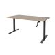 Verstelbaar zit-sta bureau Ergo Slinger 180 x 80 cm, ruime ergonomische werkoplossing voor comfort en flexibiliteit - Pijlman Kantoormeubelen.