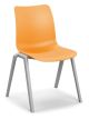  Celis Stapelbare Stoel met ergonomische kunststof zitting en stevig 4-poots frame. Lichtgewicht en stapelbaar tot 5 stuks, ideaal voor kantines, kantoren en scholen. Beschikbaar in diverse kleuren en optioneel met opdekstoffering voor extra comfort. Duur