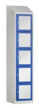 Premium locker acrylglas 4-deurs - 40cm - Pijlman kantoormeubelen – Zwolle - Amersfoort 