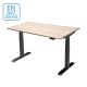 Zit-Sta Bureau Ergo 2 – Elektrisch verstelbaar bureau (140 x 70 cm) met een modern en ergonomisch ontwerp. Voorzien van een stabiel onderstel en eenvoudig in hoogte verstelbaar voor afwisselend zitten en staan. Ideaal voor een gezonde en productieve werkp