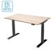 Zit-Sta Bureau Ergo 2 – Elektrisch verstelbaar bureau (100 x 60 cm) met een modern en ergonomisch ontwerp. Voorzien van een stabiel onderstel en eenvoudig in hoogte verstelbaar voor afwisselend zitten en staan. Ideaal voor een gezonde en productieve werkp