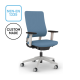 Afbeelding van de Viasit Drumback Bureaustoel, een ergonomische bureaustoel met een ademende rugleuning en verstelbare functies. De stoel heeft een modern ontwerp, uitgevoerd in hoogwaardige materialen, met verstelbare zithoogte, zitdiepte en armleuningen
